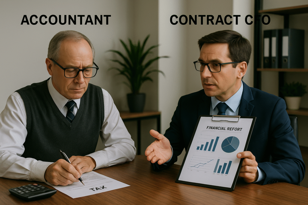 Contract CFO in BC providing forward-looking financial strategy beyond accounting