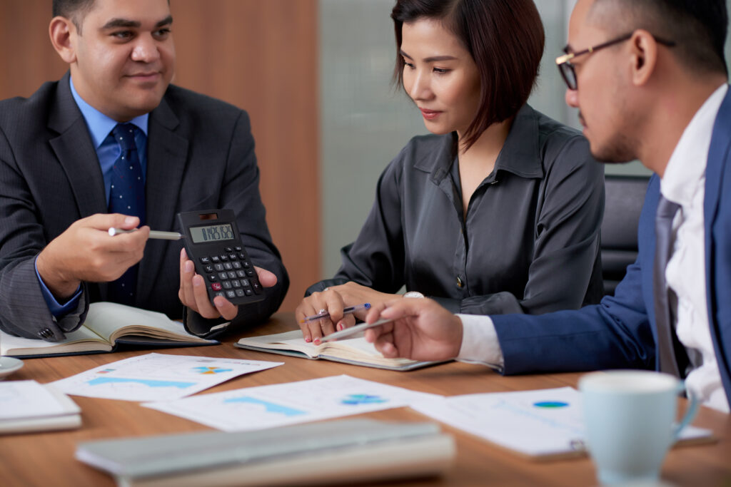 Business valuation documents and financial analysis for Okanagan companies
